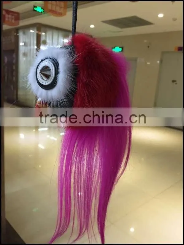 New fashion charm cute mink fur monster hot sale