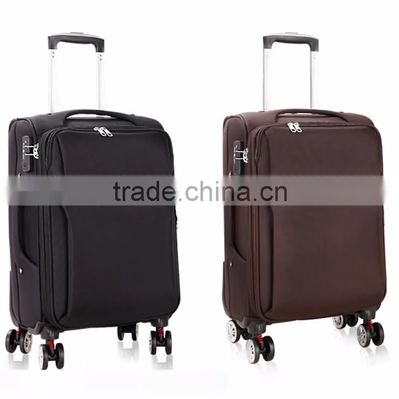 Spinner Caster PA Nylon Suitcase Material Spinner Soft Luggage With Cup Holder
