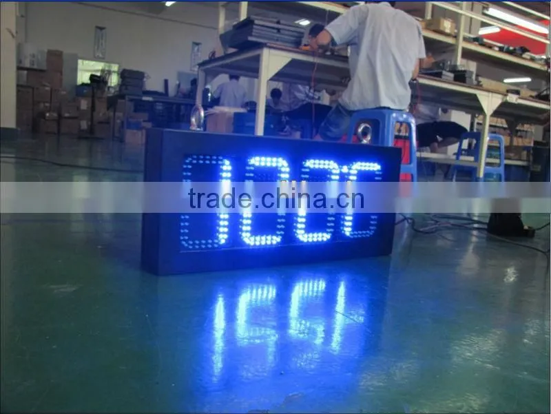 LED time and temperature signs, P20 red outdoor waterproof high quality alibaba express led time temperature sign