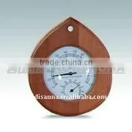 wooden digital saunaroom thermometer &hygrometer with CE ROHS ETL