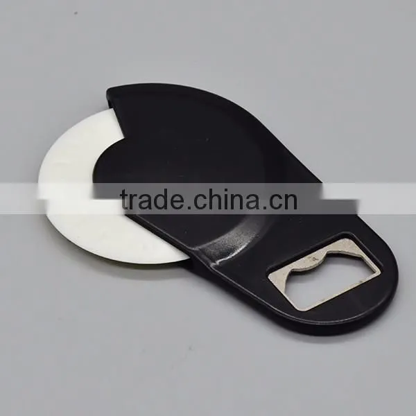 Custom Mini Pizza Cutter Wheel with Bottle Opener Wholesale