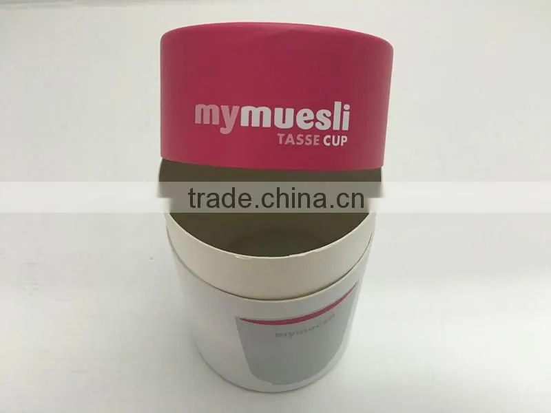 Custom food grade paper box cylinder packaging box