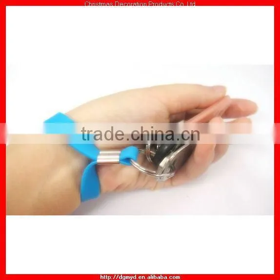 cheap silicone key chain with cute animal (kms-0936)