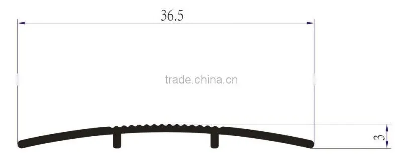 aluminum carpet edge trim/wooden floor trim/carpet edge nosing