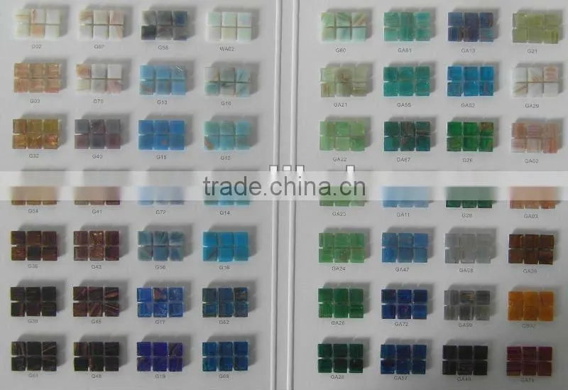 New design handmade non-cutting pool water flower mosaic pattern Tile