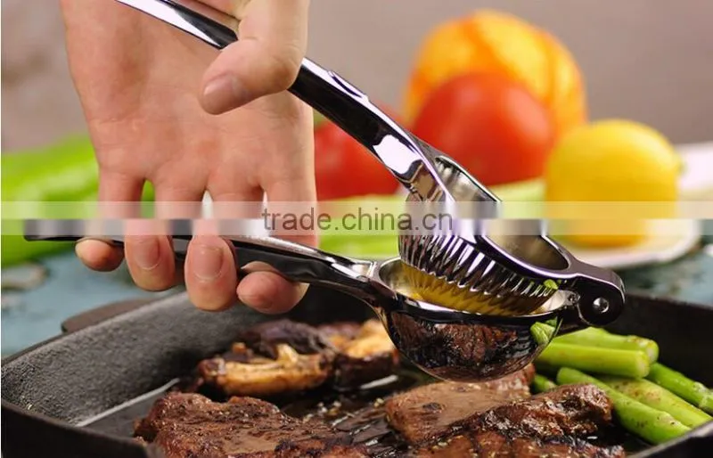 Hand Lime Juicer Press with Non-Slip Silicone Handles