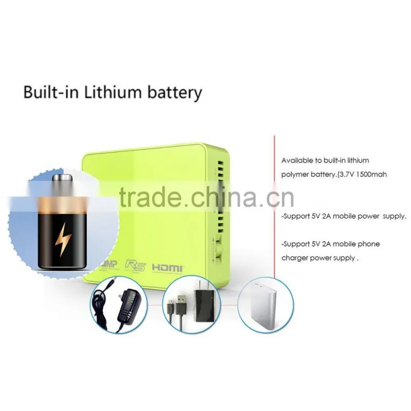 2016 Hottest UC50 Mini DLP Projector HD 1080P 800Lumens 854*480 Mini LED Projector