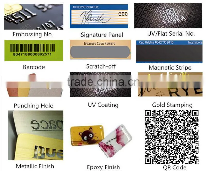 credit card size cmyk offfest printing Customized contact SLE4442 IC card