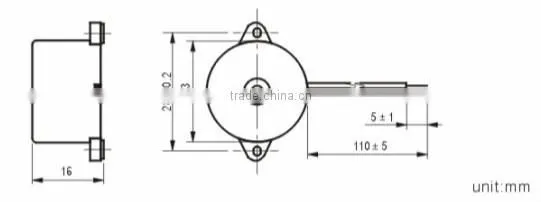 FBPB2319L Piezo 23*16mm Ningbo Best buzzer manufacture piezo electronic(FBELE)