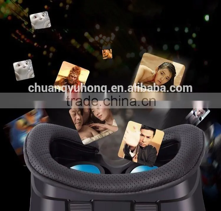 Best Selling Cheap Virtual Reality Glasses VR Headset Big PMMA Lens 3D Video Games Open Sex Film Ajustable