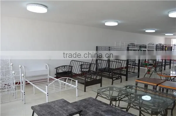 Dining room furniture metal frame table and chair MDF top 1+4