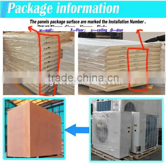 new technology walk in freezer with polyurethane panel