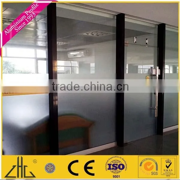 ZHL zhonglian Anodized powder coated aluminum cubicle office partition green house sun room profile