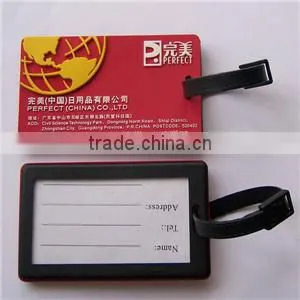 Manufacture Soft PVC Travel Luggage Tag For Airlines
