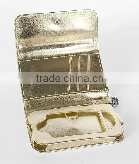 2012 fahsionable Phone wallet for apple iphone4/4s/5