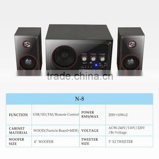 2.1 computer speaker with VDF