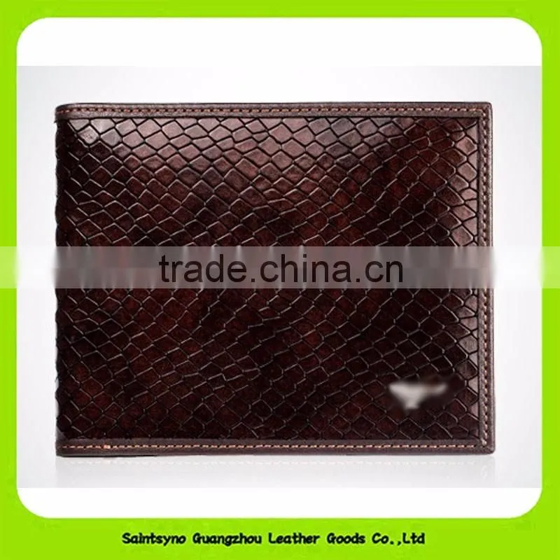 16419 The crocodile grain wallet leather man wallet