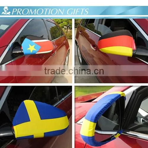 Custom rearview car mirror cover flag