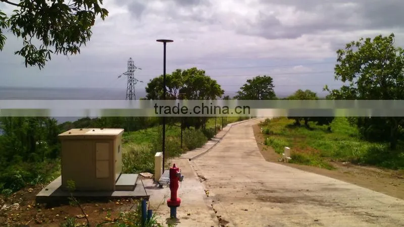 solar pole light with sensor,solar pole led sensor light export from China