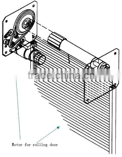 380V 1000kgs Fireproof shutter Garage door motor