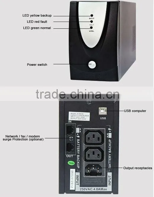 square wave offline UPS 1200VA