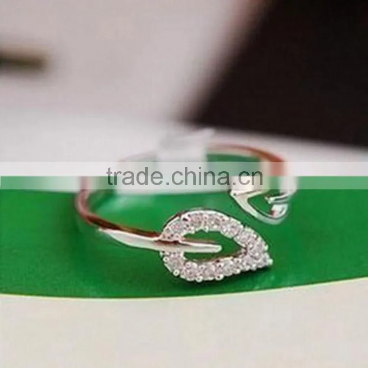 Fashion Latest Silver Filled Finfer Engagement Rings Fow Women