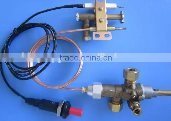 Hot sale industrial brass thermocouple gas detector with shut-off valve with pilot igniter