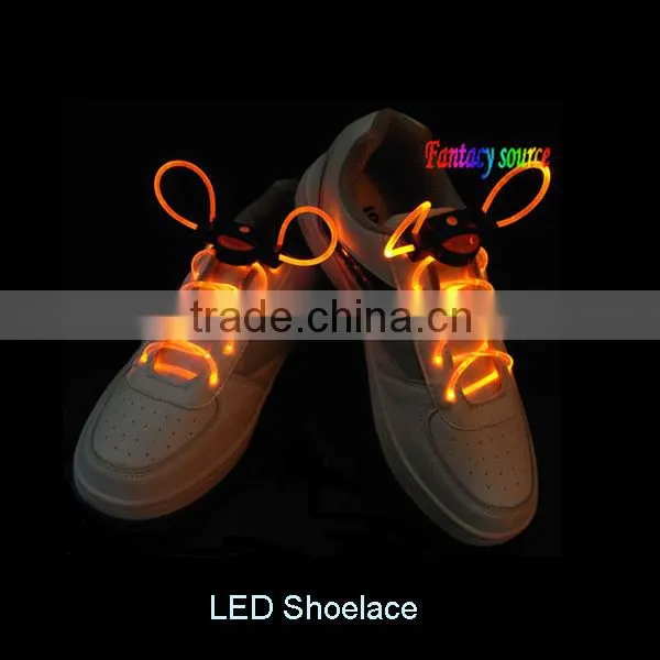 led flashing shoelace with blue LED