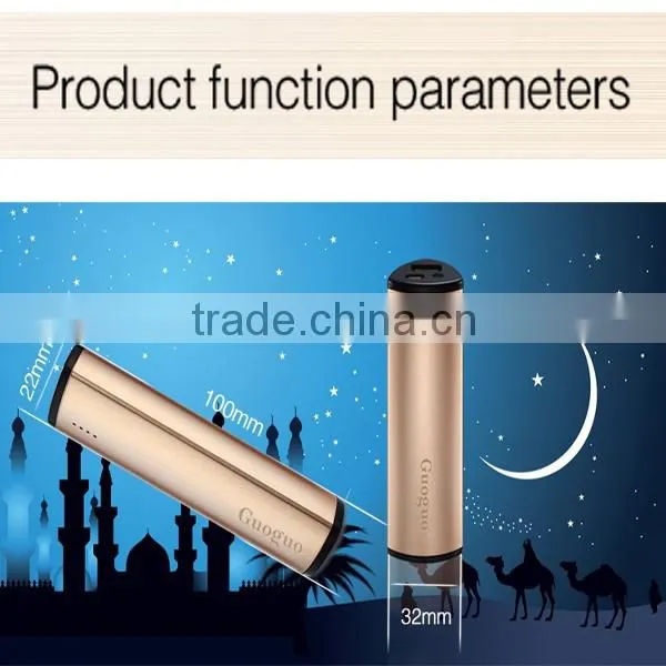 2016 new design wholesale Christmas Gift Mini Mobile Power Bank 2600mah