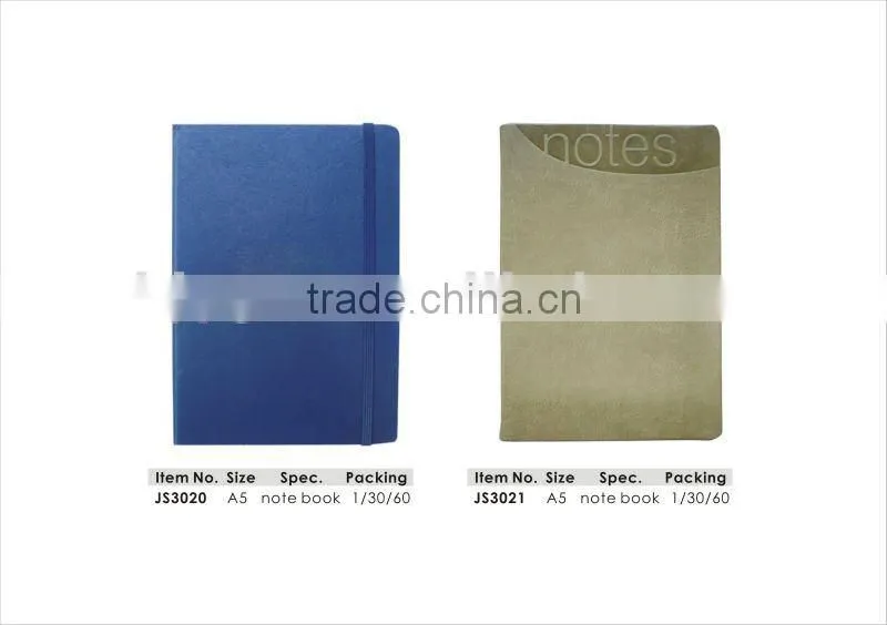 Different Languages with Leather/PU Cover A5 Diary/Weekly Note Book/Agenda.