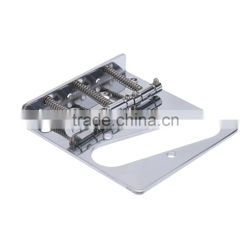 Electric Guitar Bridge with 3 Compensated Saddles
