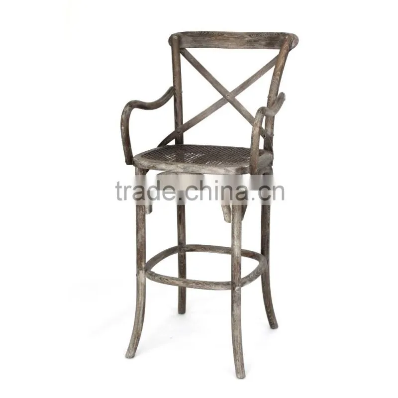 Customized cheap modern luxury restaurant french style wood stool
