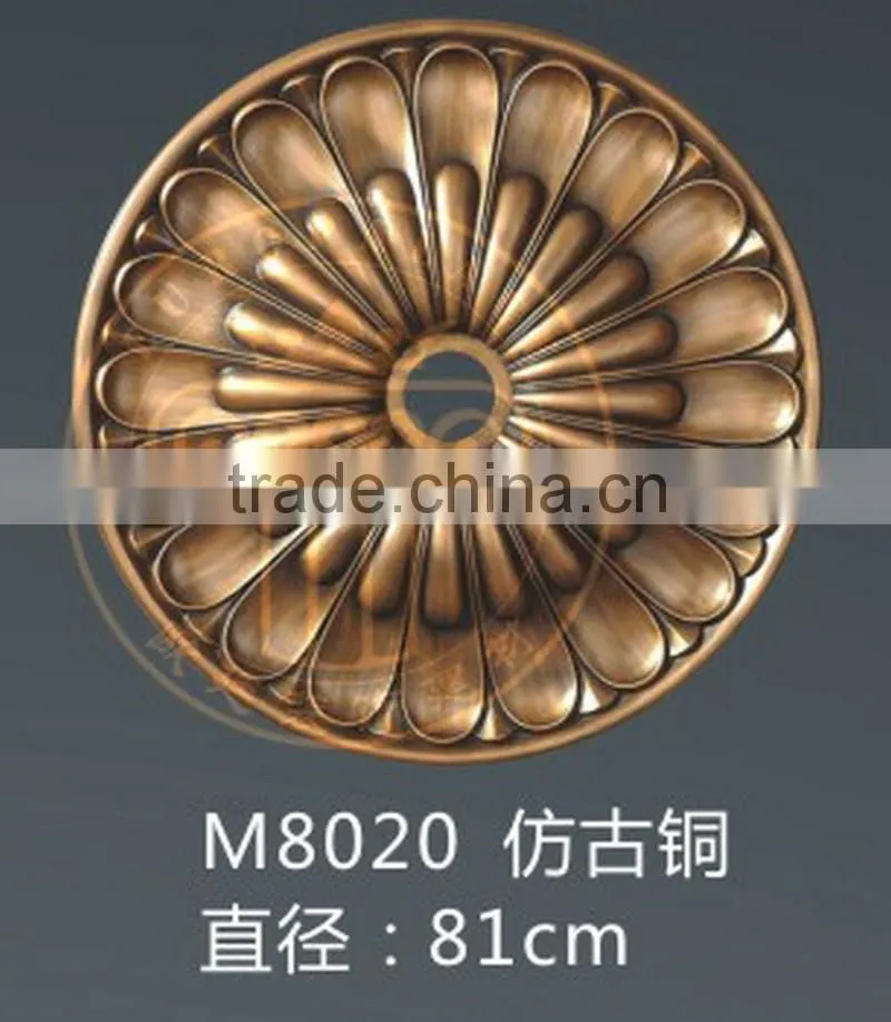 PU lamp panel Ceiling lamp panel carved round Lighting decorative lamp pool lamp panel Decoration Materials