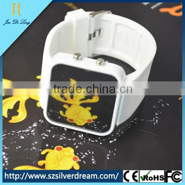 Wholesale Price Silicone Sport Mirror LED Watch Hot