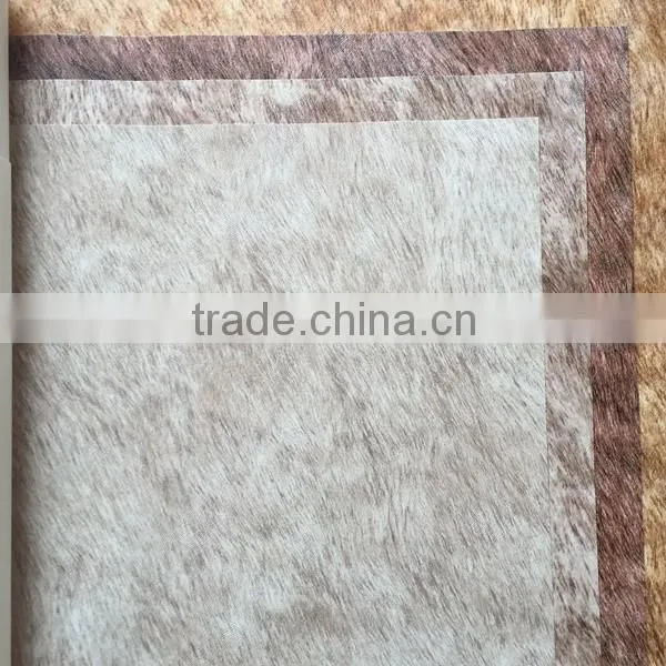 good selling new design fake fur vinyl wallpaper