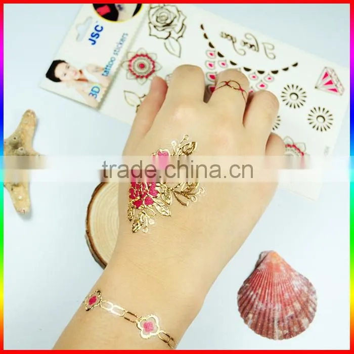 custom metallic temporary flash tattoos, fluorescent tattoos