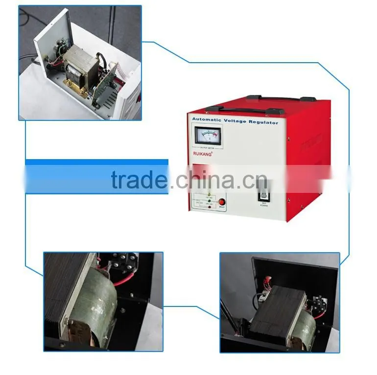 Square smart voltage stabilizer 3000VA single phase wholesale Original