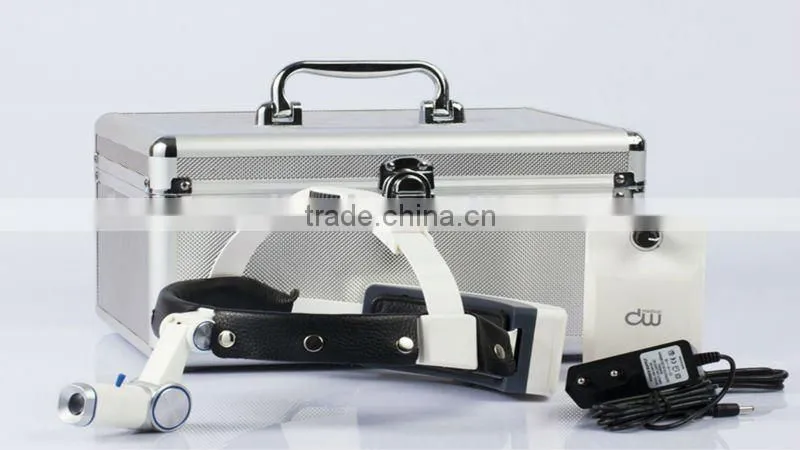 Portable battery led surgical headlight
