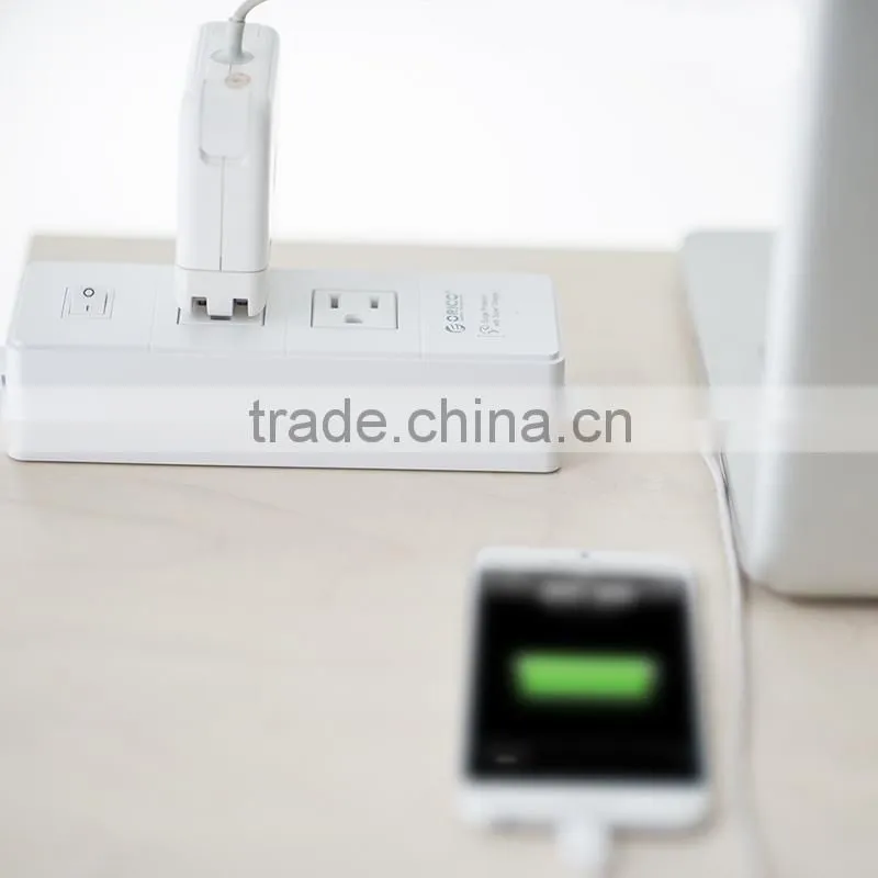 US Portable socket outlet 2 way outlet with 4 USB port
