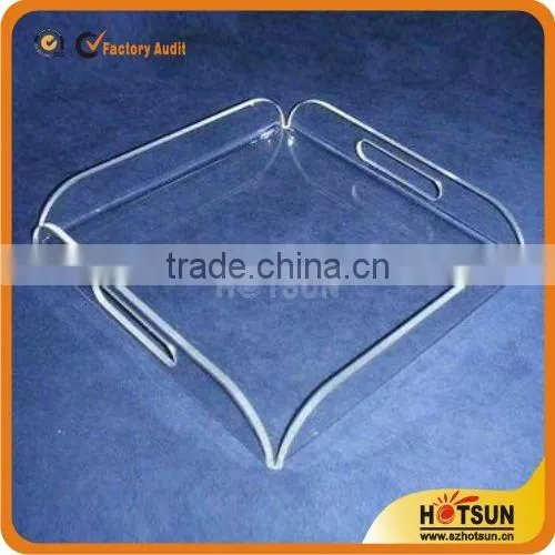 clear lucite acrylic serving trays