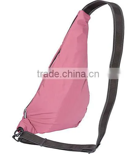 green triangle cross body bag