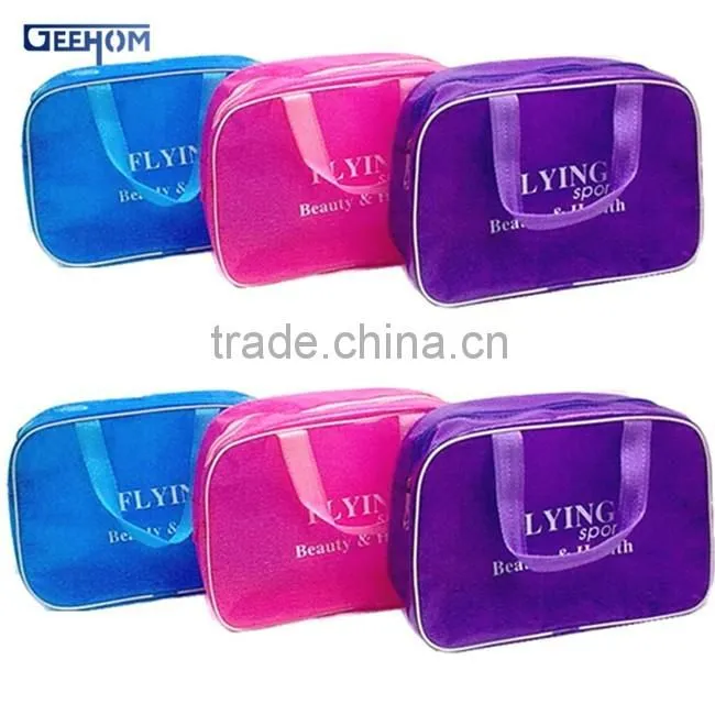 pvc waterproof bath set bag, cheap toiletry storage bag