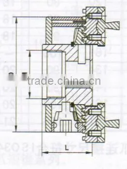 4-jaw self-centering chuck