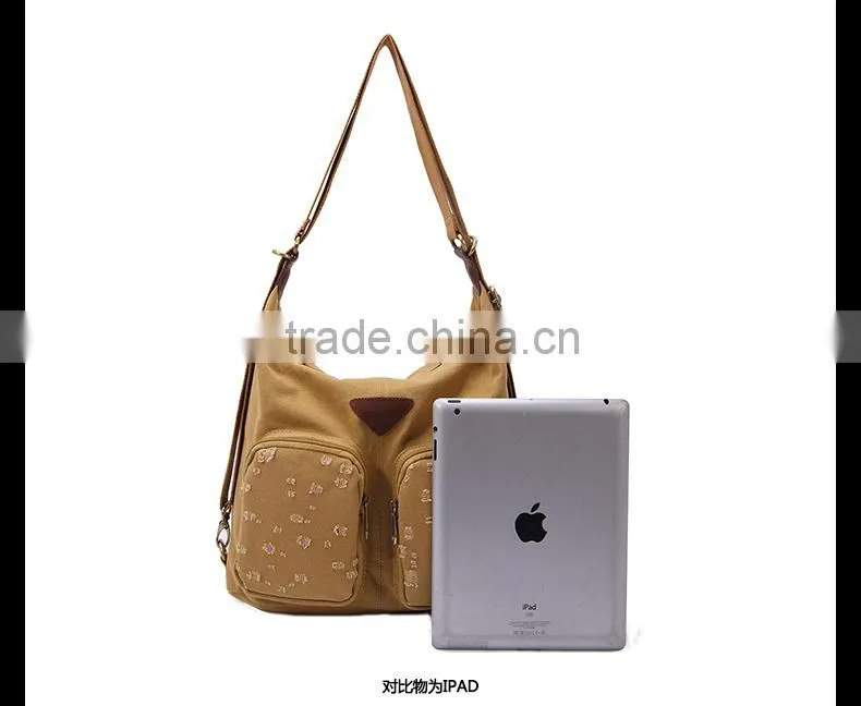 Canvas shoulder bag vintage-latest fashion handbag fashion bags ladies handbags