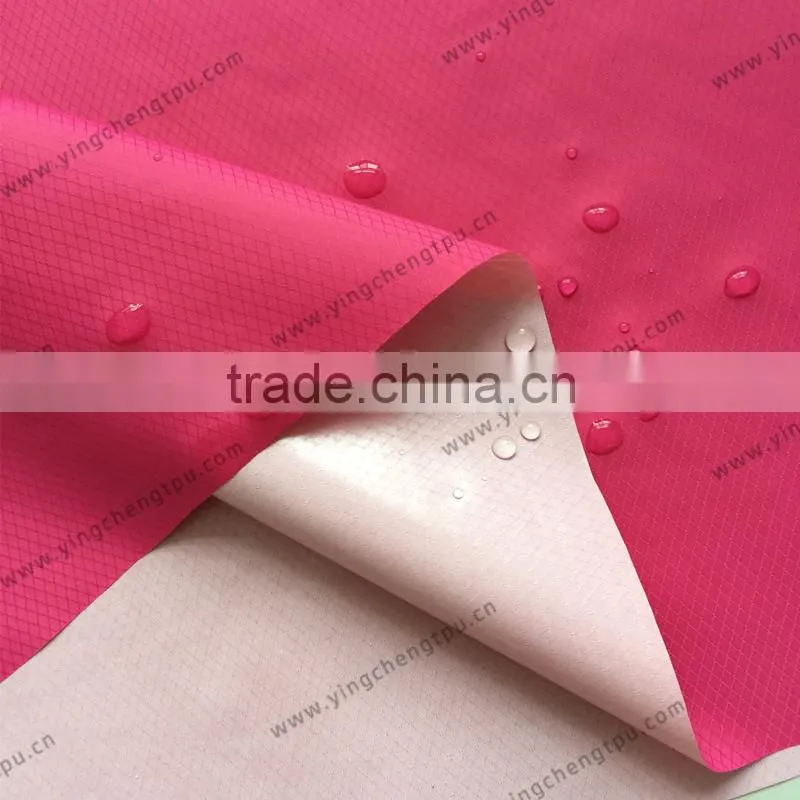 TPU Coated 30D Nylon Diamond Ripstop Fabric with Water Repellent for Lightweight Dry Storage Bag