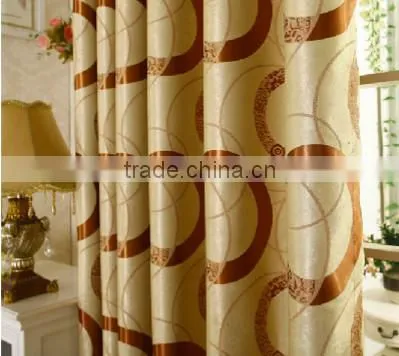 customized window curtain fabric, jacquard fabirc 023 fire retardant blackout fabric for bedroom
