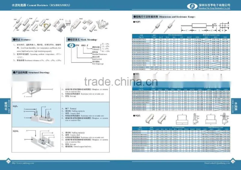china wholesale websites SQM Type Heater 5w ceramic 10k ohm resistor