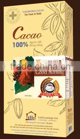 Vietnam High-Quality 100% Natural Cacao Powder 150Gr FMCG products