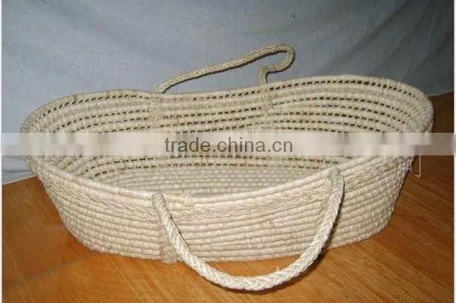 handmade Eco-friendly straw baby bed