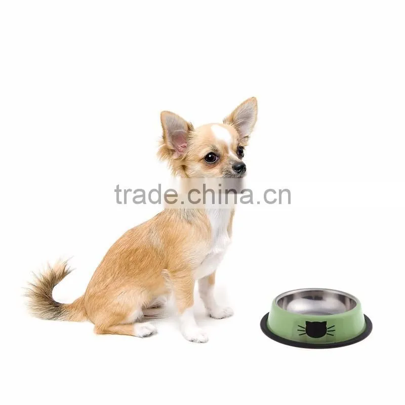Stainless Steel dog shape custom antiresitent dog dish